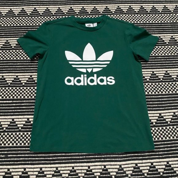 adidas Tops - Adidas Green Trefoil T-shirt
